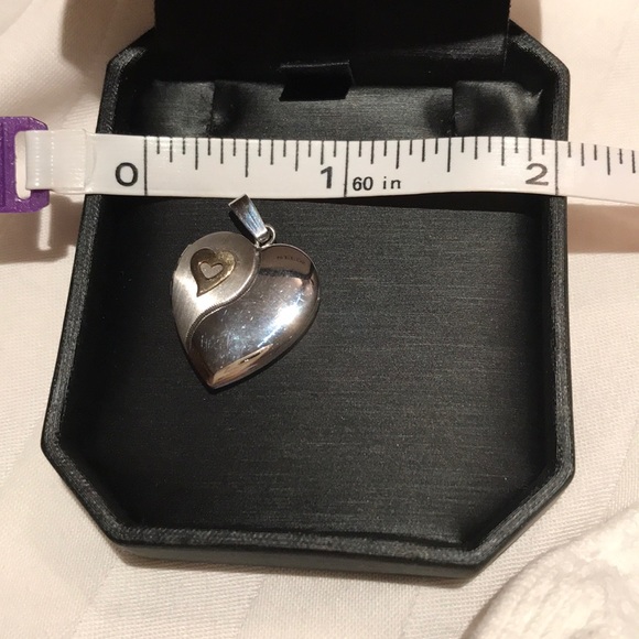 Reeds Jewelers sterling 14k gold heart locket NIB - Picture 5 of 6